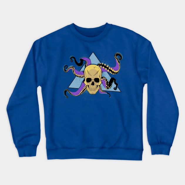 Skulltopus Color Crewneck Sweatshirt by Totu